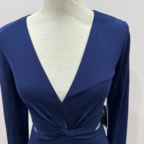 Express party  dress blue size small petite - Picture 3 of 9